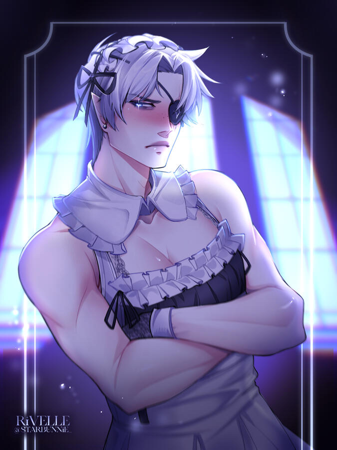 [oc] Kieran - maid outfit meme